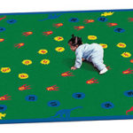 1403 Dinosaur Walk classroom rugs,educational rugs,kids rugs