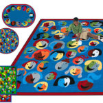 1406 Joyful Faces classroom rugs,educational rugs,kids rugs