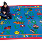 1422 Phonics Fun classroom rugs,educational rugs,kids rugs