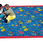 1423 Scribbles classroom rugs,educational rugs,kids rugs