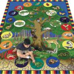 1448 Tree of Life classroom rugs,educational rugs,kids rugs