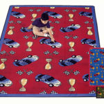 1454 start your engines classroom rugs,educational rugs,kids rugs