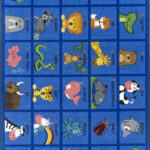 An educational kids rug with phonics and animals.