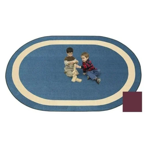 a group of kids playing with toys on a rug